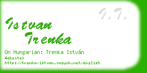 istvan trenka business card